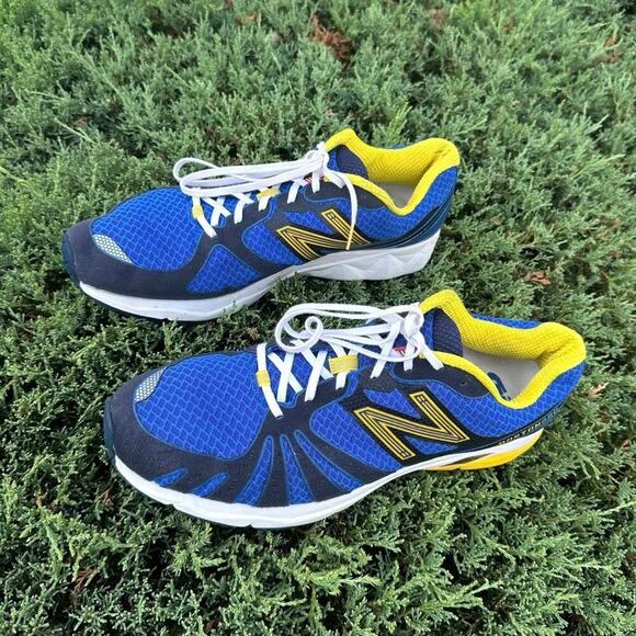 New Balance 890 Boston Marathon Men’s Running Shoes Size 14 Blue Yellow - Picture 5 of 16